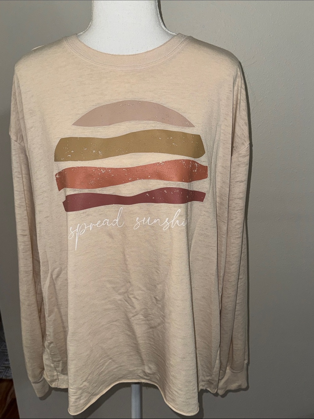 Women’s C&C California Pink 'Spread Sunshine' Long Sleeve Tee - Large